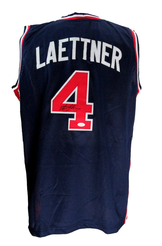 Christian Laettner Signed/Auto Custom Basketball Jersey Dream Team JSA 190527