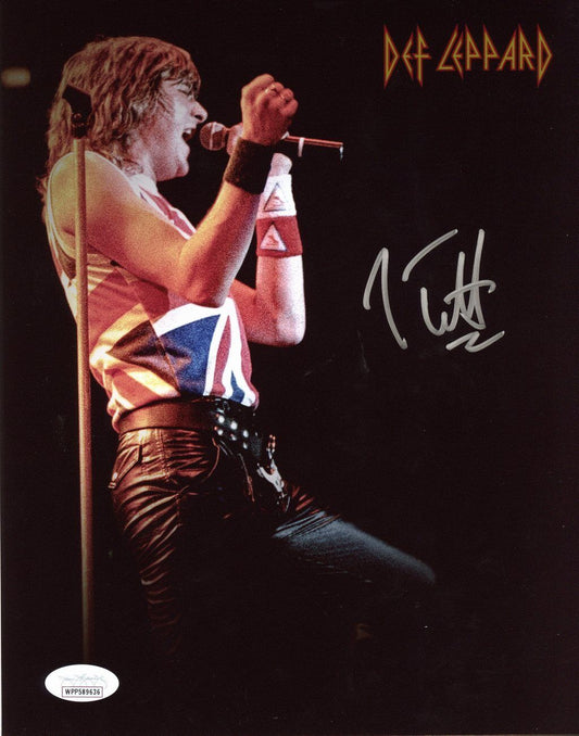 Joe Elliott Autographed 8x10 Photo Def Leppard JSA