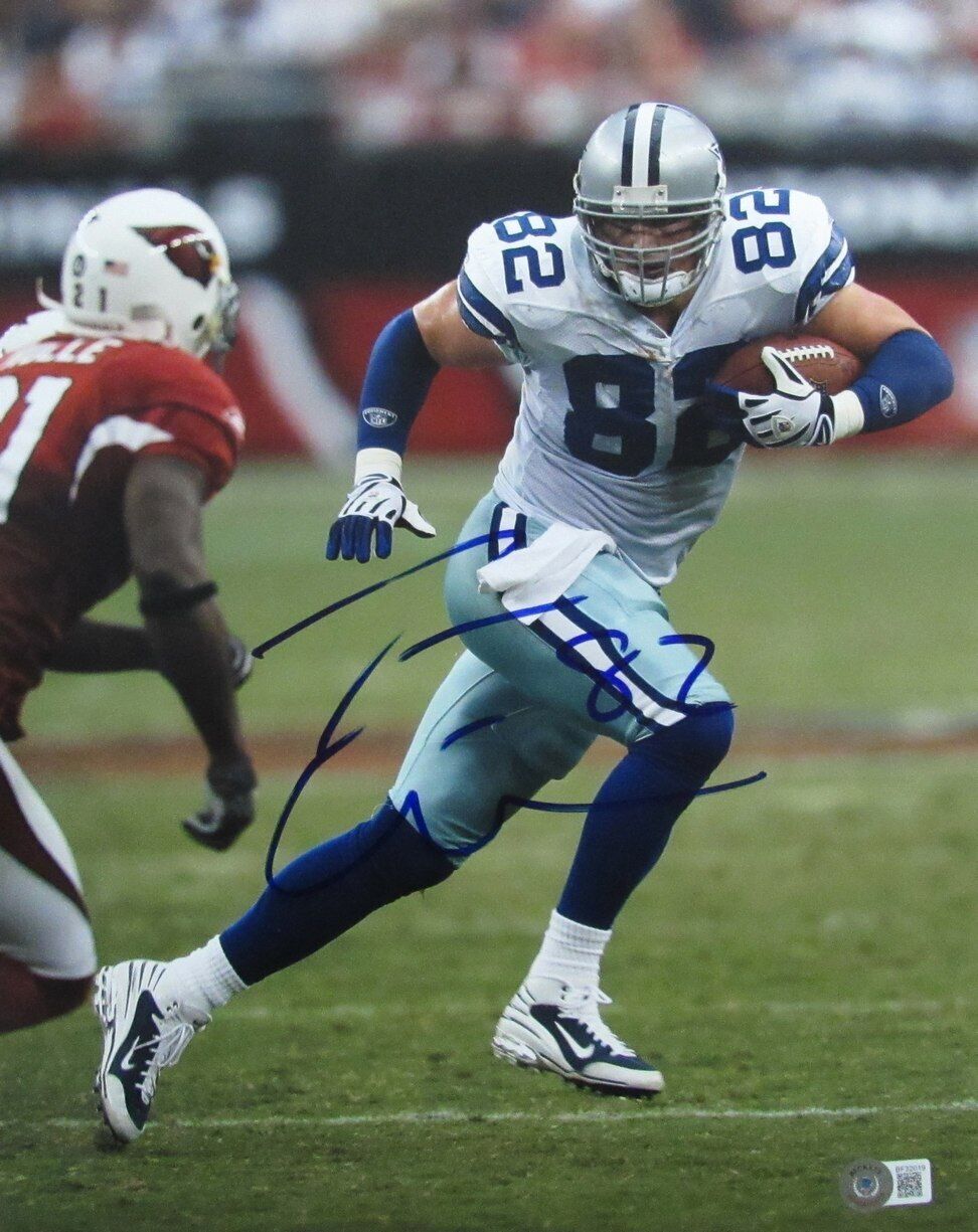 Jason Witten Autographed 11x14 Football Photo Dallas Cowboys Beckett