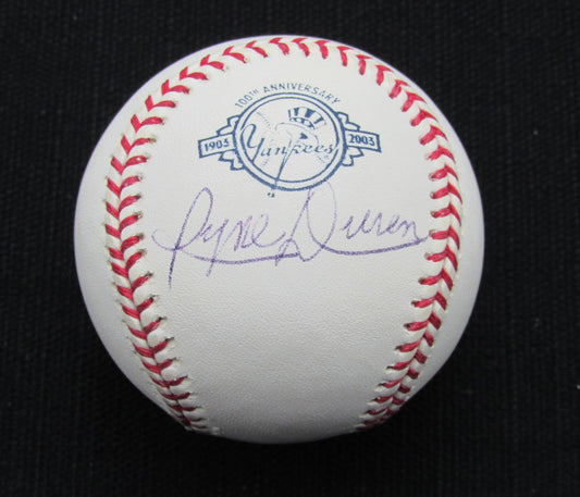 Ryne Duren Signed/Auto Yankees 100th OML Baseball JSA 186626