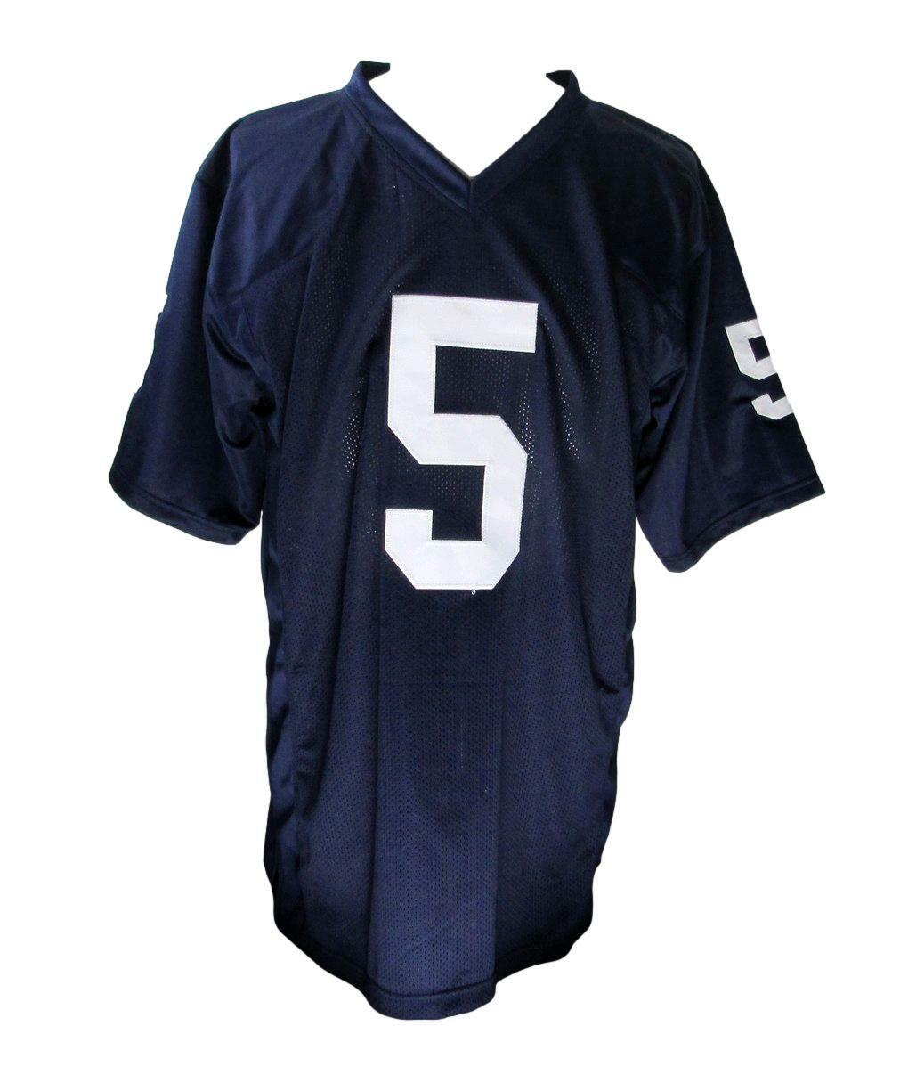 Jahan Dotson Signed/Inscribed Penn State Blue Custom Football Jersey JSA 166153