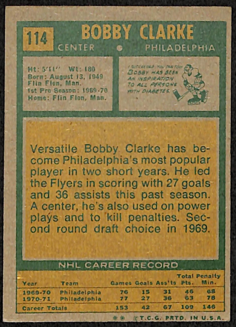 1971-72 Topps Hockey Philadelphia Flyers Complete Team Set (9/9) Cards 189199