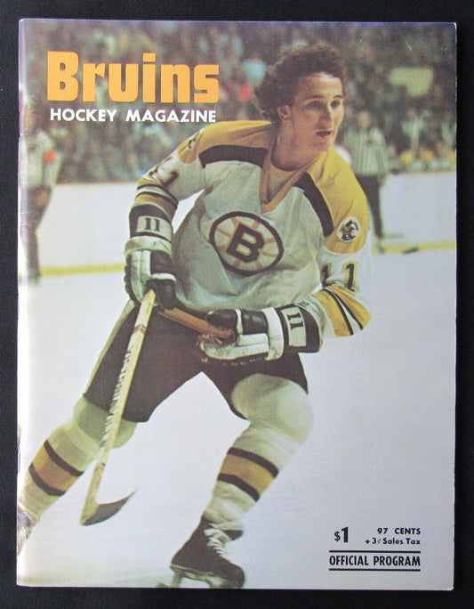 1974 Boston Bruins vs. New York Rangers Ice Hockey Game Program 176427