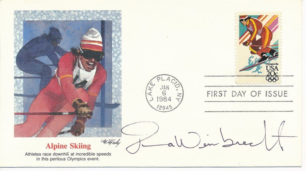 Donna Weinbrecht Gold Medal Olympic Skier Signed First Day Cover 139922