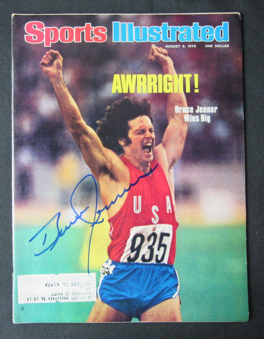 Bruce Jenner Signed/Auto 8/9/76 Sports Illustrated Magazine Olympics JSA 187280