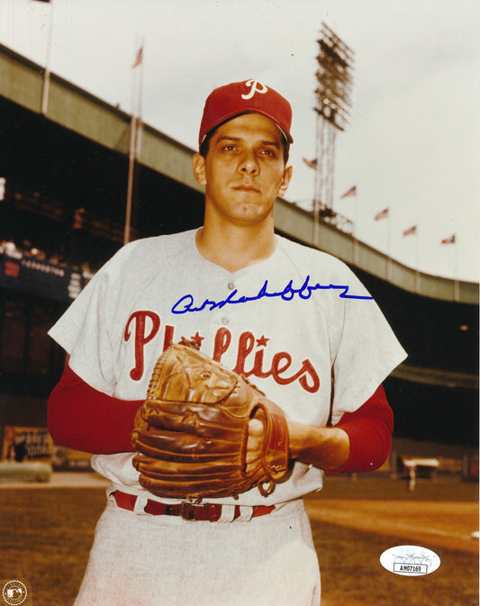 Art Mahaffey Autographed 8x10 Photo Philadelphia Phillies JSA 181932