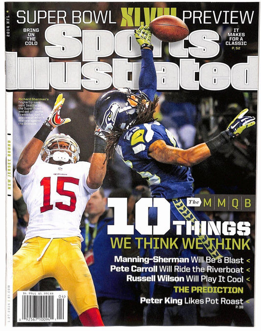 January 27, 2014 Richard Sherman Sports Illustrated NO LABEL Newstand 182401