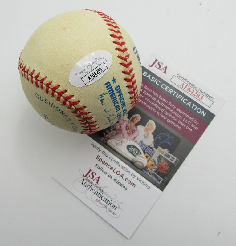 Steve Karsay Autographed OAL Baseball Cleveland Indians JSA