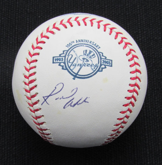 Rondell White Signed/Auto Yankees 100th OML Baseball JSA  186944