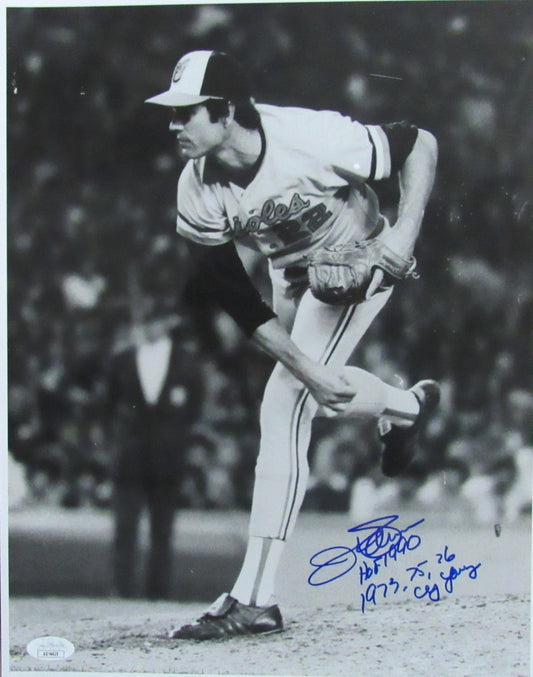 Jim Palmer HOF Signed/Inscribed 11x14 Photo Baltimore Orioles JSA 186133