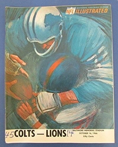 Colts vs. Lions 1966 NFL Illustrated Program/Magazine 125497