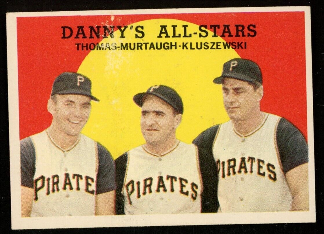 1959 Topps Baseball Thomas/Murtaugh/Kluszewski #17 Pittsburgh Pirates