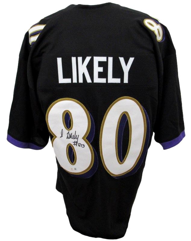 Isaiah Likely Signed Black Custom Football Jersey Ravens Beckett 186211