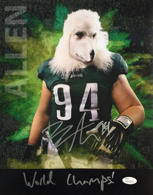 Beau Allen Super Bowl LII 52  Eagles Autographed/Siged 11x14 Photo JSA 135221
