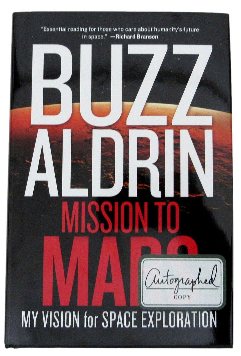 Buzz Aldrin Signed/Autographed Book "Mission to Mars" Astronaut JSA 191009