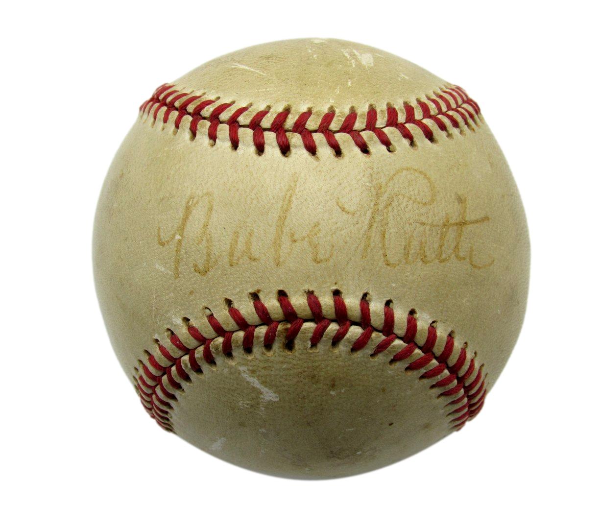 Babe Ruth HOF New York Yankees Signed/Autographed Baseball JSA 193135