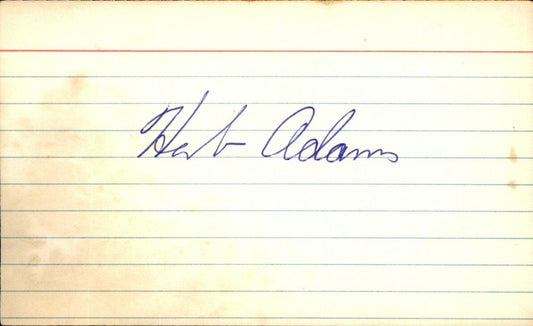 Herb Adams Chicago White Sox d.2012 Signed/Autographed 3x5 Index Card 162704