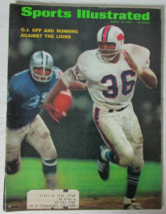 O.J. Simpson Buffalo Bills 1969 Sports Illustrated 8/25/69 147331