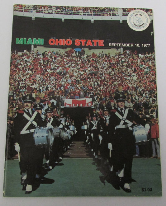 1977 Miami vs Ohio State College Football Official Program 124123