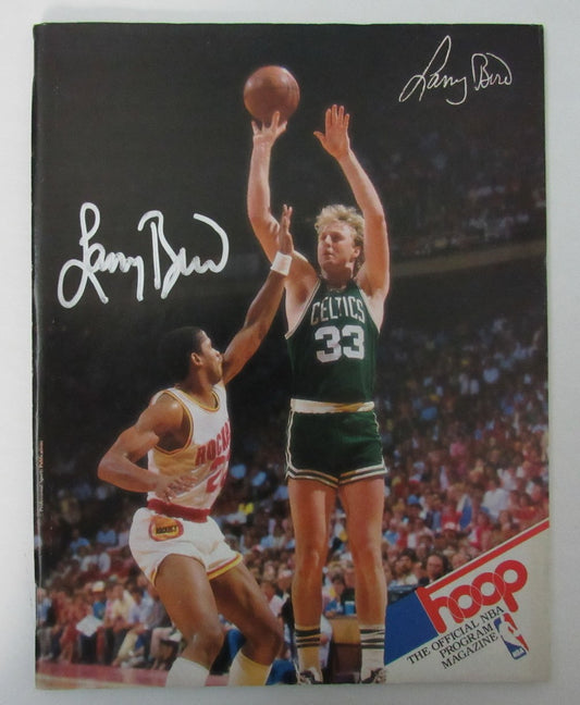 Larry Bird Signed Feb. 4, 1987 Hoop Program Celtics vs. Cavaliers JSA 189302