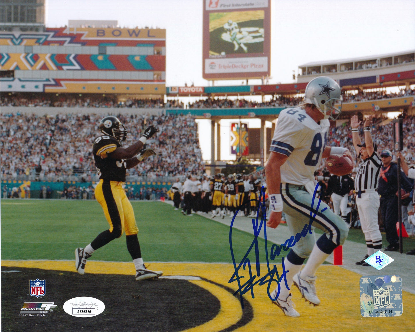 Jay Novacek Signed/Autographed 8x10 Photo Dallas Cowboys JSA 191777