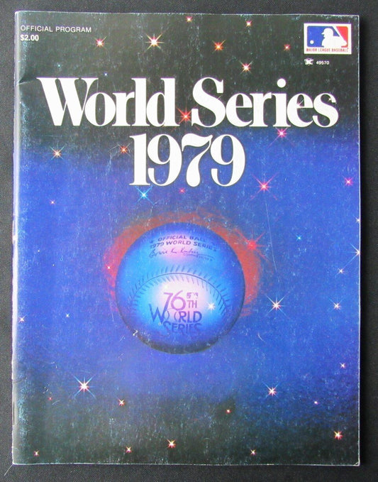 1979 World Series Program Pittsburgh Pirates vs. Baltimore Orioles