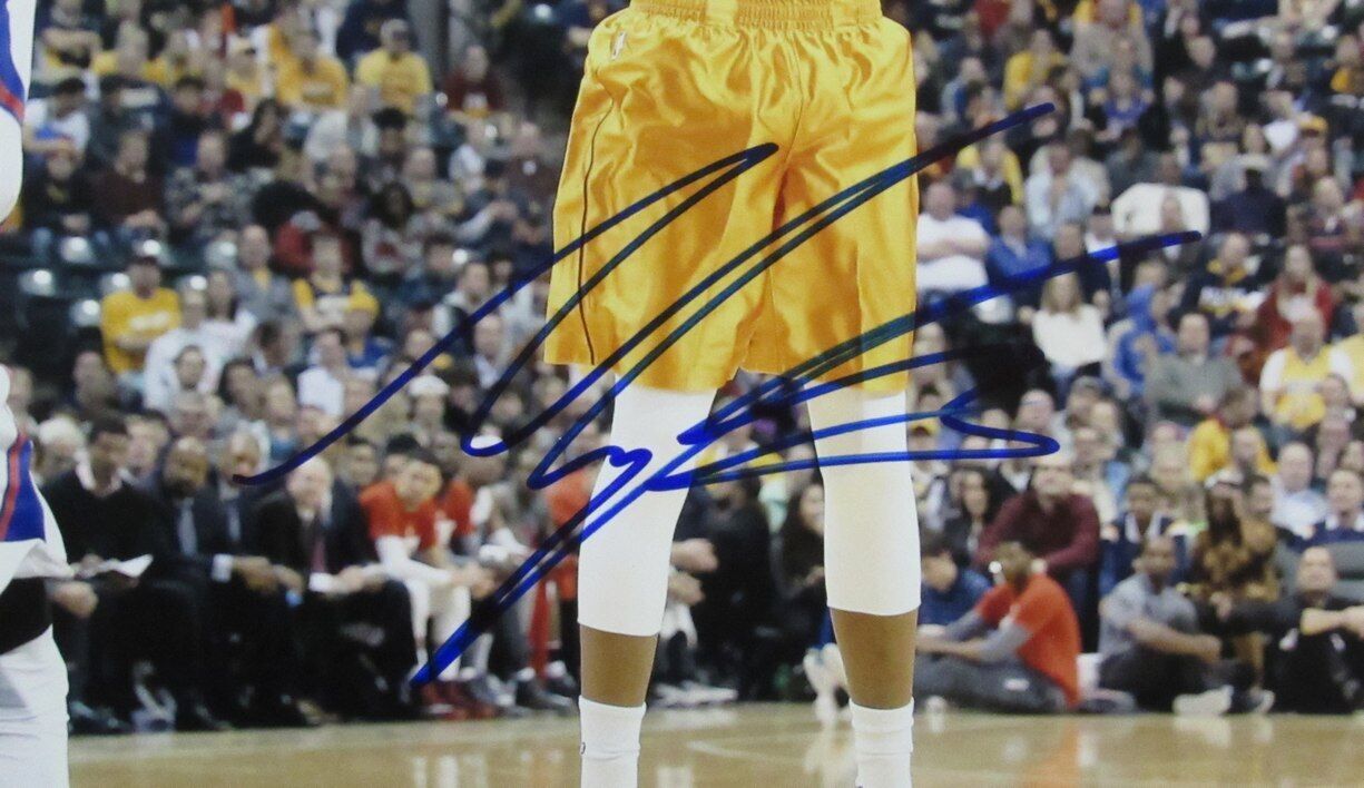 Myles Turner Autographed 11x14 Basketball Photo Indiana Pacers Beckett