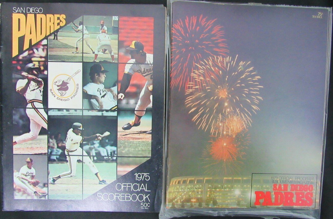 Lot of 7 San Diego Padres 1975/1979 Official Programs Dave Winfield 153962