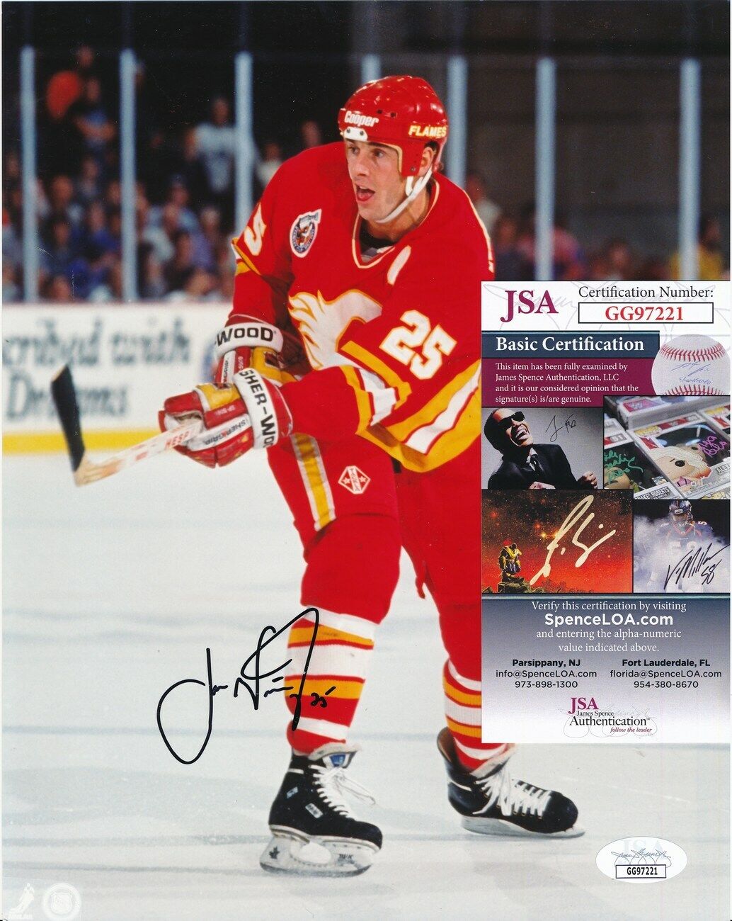 Joe Nieuwendyk Calgary Flames Signed/Autographed 8x10 Photo JSA 149841