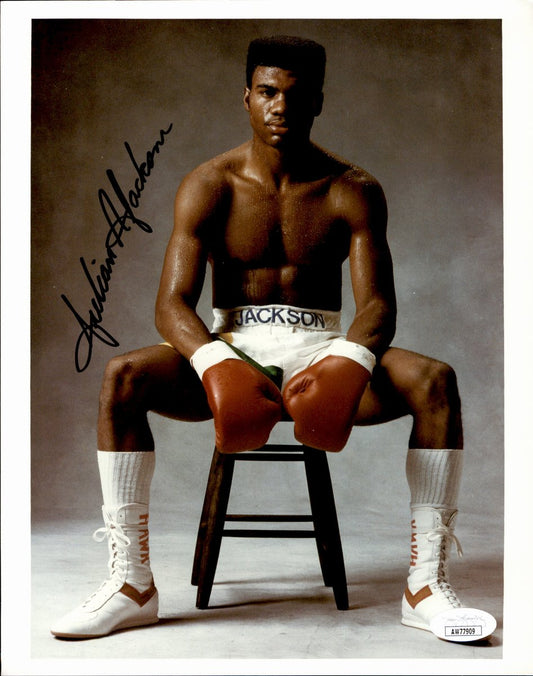 Julian Jackson Signed/Autographed 8x10 Boxing Photo JSA 191035