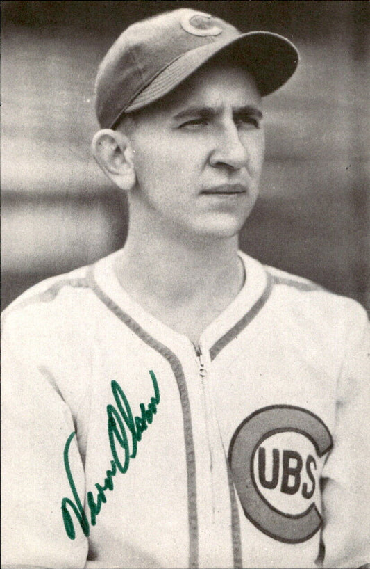 Vern Olsen Chicago Cubs d. 1989 Signed/Auto 3x5  Photo 178685
