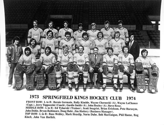 1973-74 Springfield Kings AHL Team Issued 8x10 Team Photo 180747