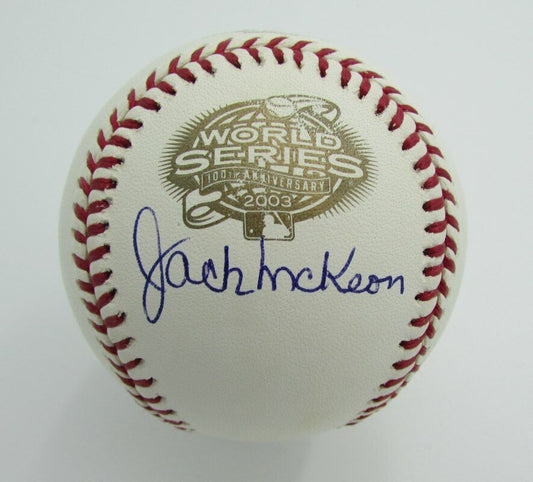 Jack McKeon 2003 World Series Marlins Signed/Autographed OML Baseball JSA 141243