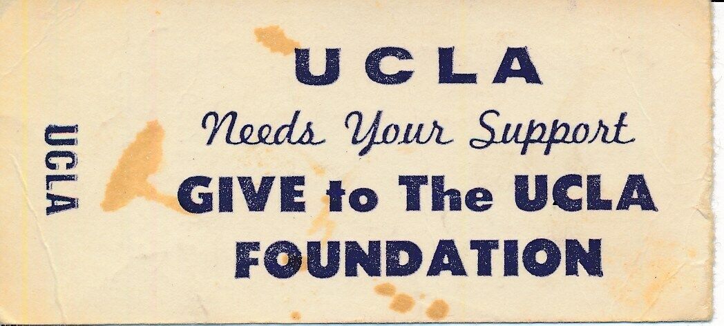 1972 USC Trojans vs. UCLA Football Game Ticket Stub 148538