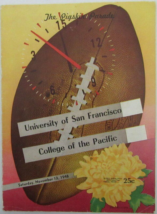 1948 USF San Francisco vs College of the Pacific College Football Program 143572