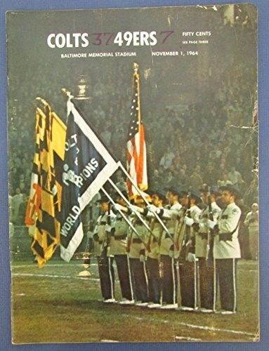 Colts vs. 49ers 1964 NFL Program 125493