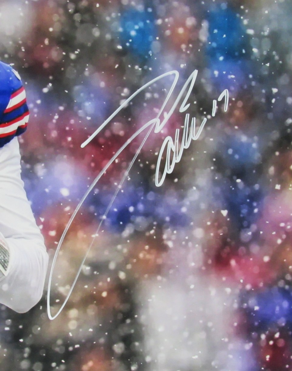 Josh Allen Autographed  16x20 Framed Photo Buffalo Bills Beckett 193040