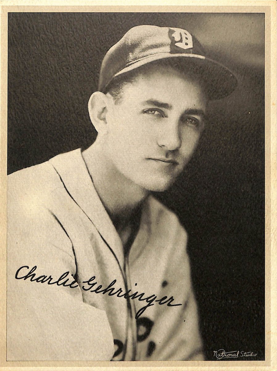 Charlie Gehringer Detroit Tigers HOF Signed/Autographed 6x8 B&W Photo 189518