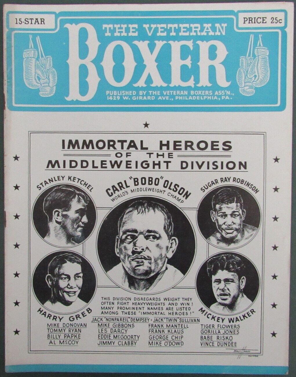 The Veteran Boxer Magazine Fifteen Star Issue "Immortal Heroes" 167713