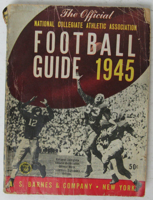 1945 NCAA Football Guide by A.S. Barnes with GA Tech & Tulsa on cover 144901