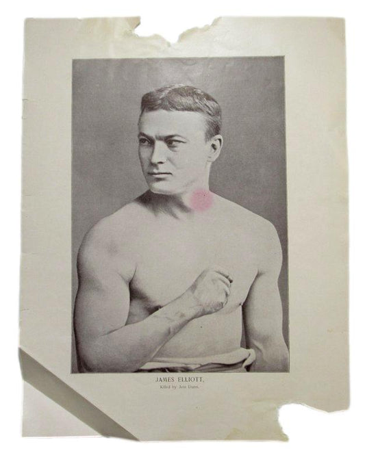 James Elliott Boxer 1895 Boxing Gladiators 11x15 Supplement Poster