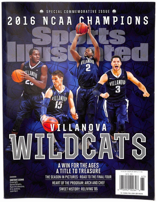 2016 Villanova Wildcats NCAA Champs Sports Illustrated NO LABEL Newstand 182419