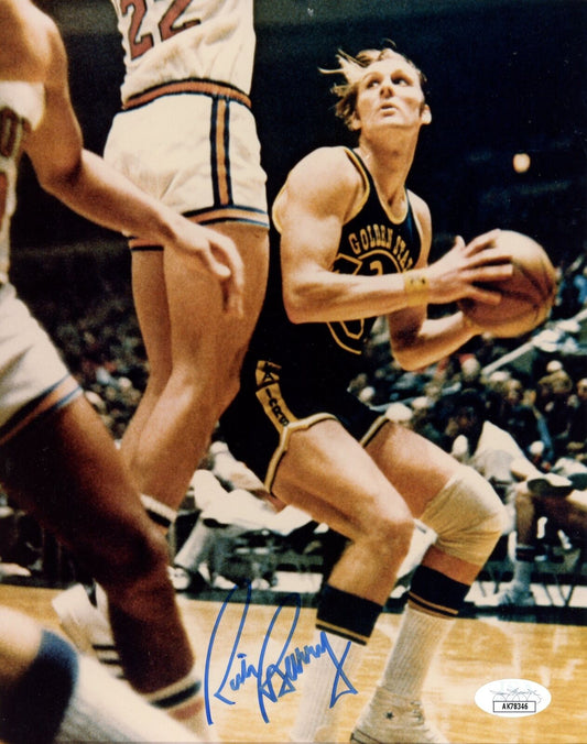 Rick Barry HOF Autographed 8x10 Photo Golden State Warriors JSA 180879