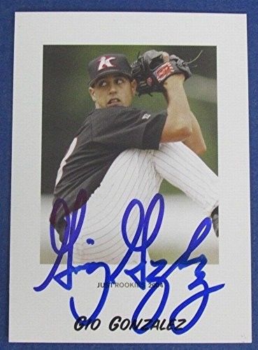 Gio Gonzalez Nationals Signed 2004 Just Minors Just Rookies Baseball Card #29