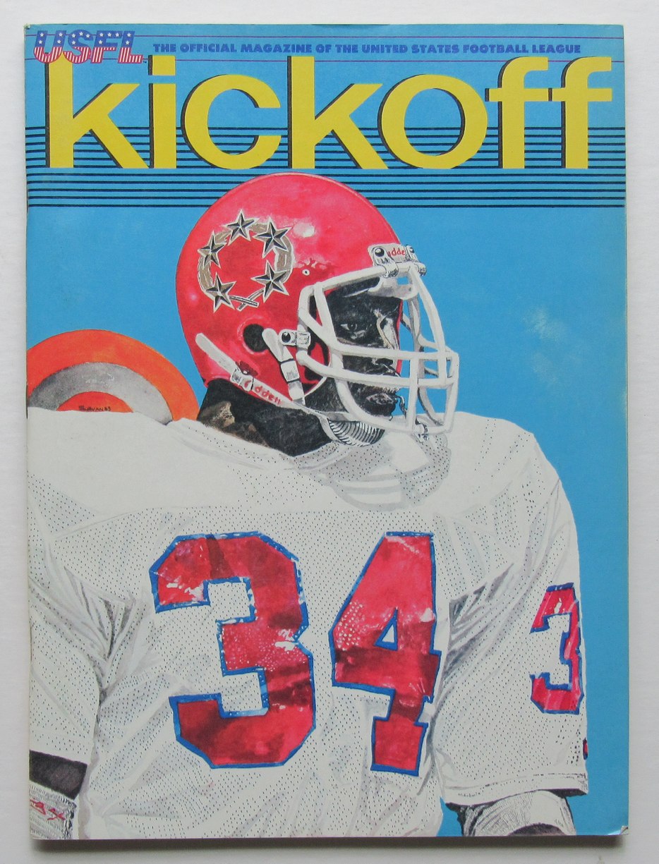 1983 USFL Arizona Wranglers vs. New Jersey Generals Walker Game Program 181329