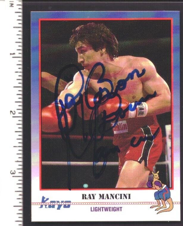 Ray Mancini Boxer Signed/Autographed 1991 Kayo Trading Card #86 151860