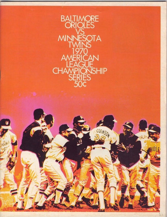 1970 ALCS Orioles V. Twins Official Baseball Program 128927