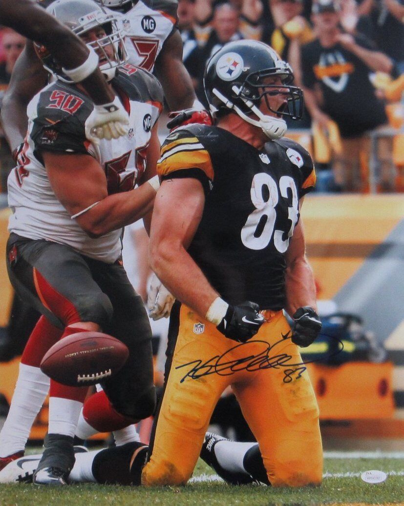 Heath Miller Steelers Signed/Autographed 16x20 Photo JSA 139343