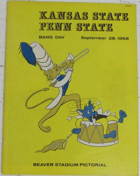 1968 Kansas State vs. Penn State Nittany Lions Football Program 137751