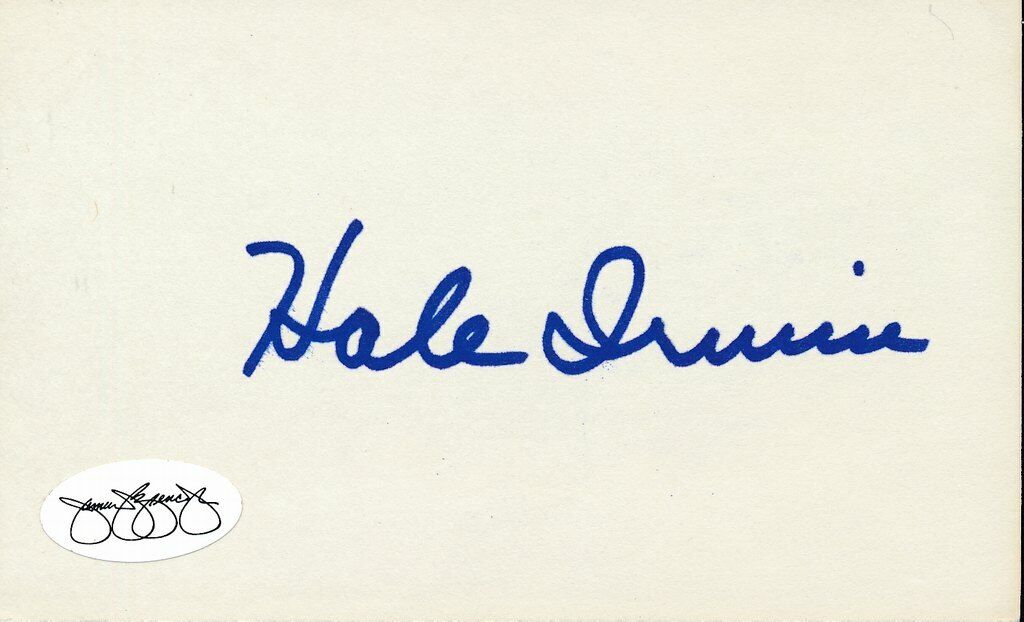 Hale Irwin 1990 U.S. Open Champ Signed 3x5 Index Card JSA 143785